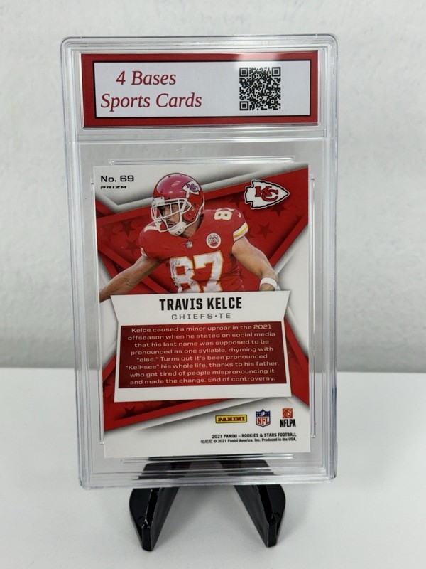 2021 Panini Rookies & Stars Travis Kelce Chiefs Pulsar Prizm #69 Gem Mint 10! view 2