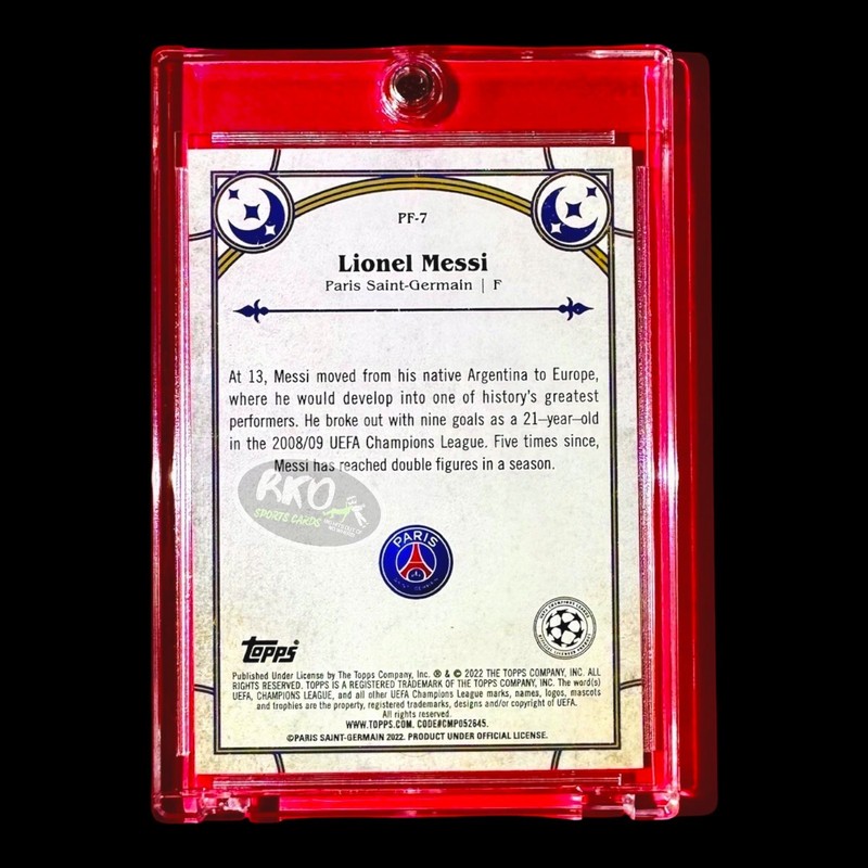 Lionel Messi RARE MAGIC REFRACTOR TOPPS CHROME INVESTMENT CARD SP WORLD CUP MINT view 2