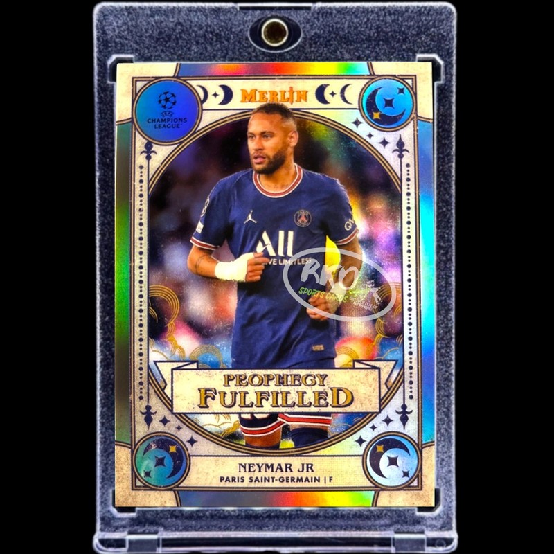 Neymar Jr. RARE MAGIC REFRACTOR TOPPS CHROME INVESTMENT CARD SP WORLD CUP MINT
