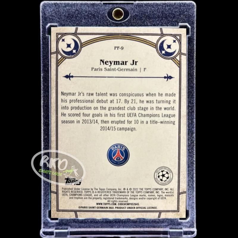 Neymar Jr. RARE MAGIC REFRACTOR TOPPS CHROME INVESTMENT CARD SP WORLD CUP MINT view 2