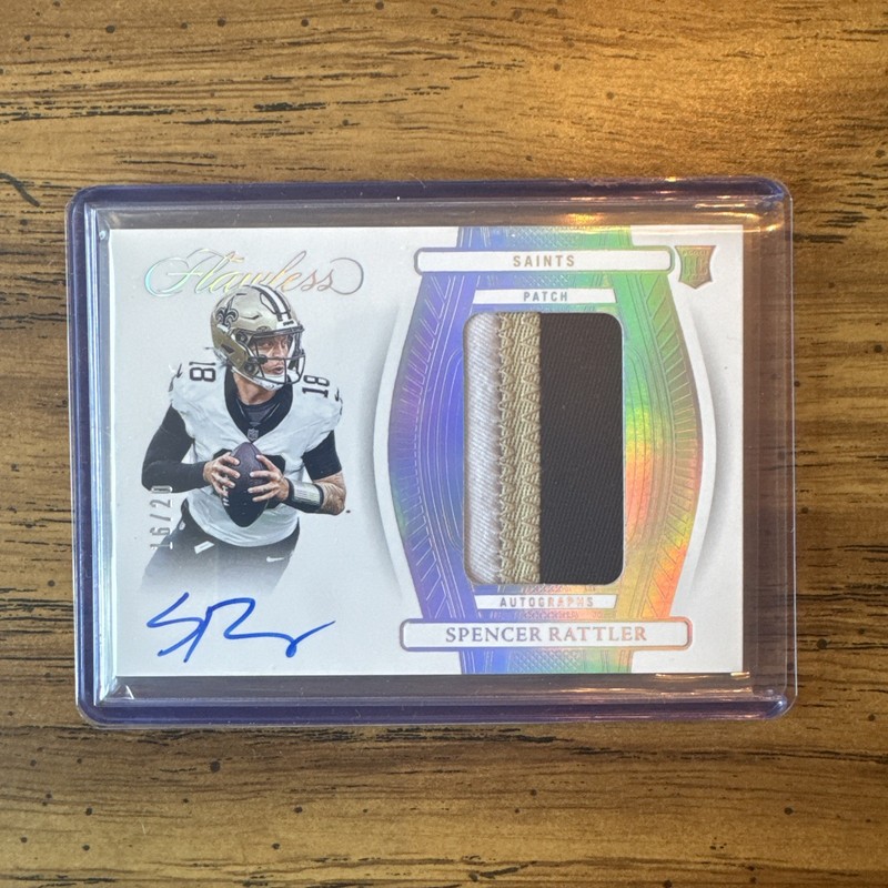 2024 SPENCER RATTLER Panini Flawless Rookie Patch Auto /20