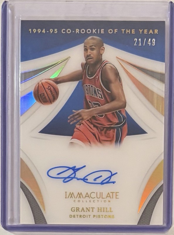 2020-21 Panini Immaculate Award Winners /49 Grant Hill #IAW-GHL Auto