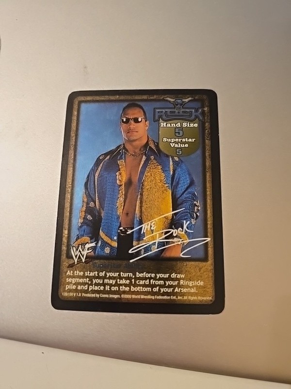 THE ROCK DWAYNE JOHNSON WWF PROMO WRESTLING CARD SUPERSTAR ABILITY view 1