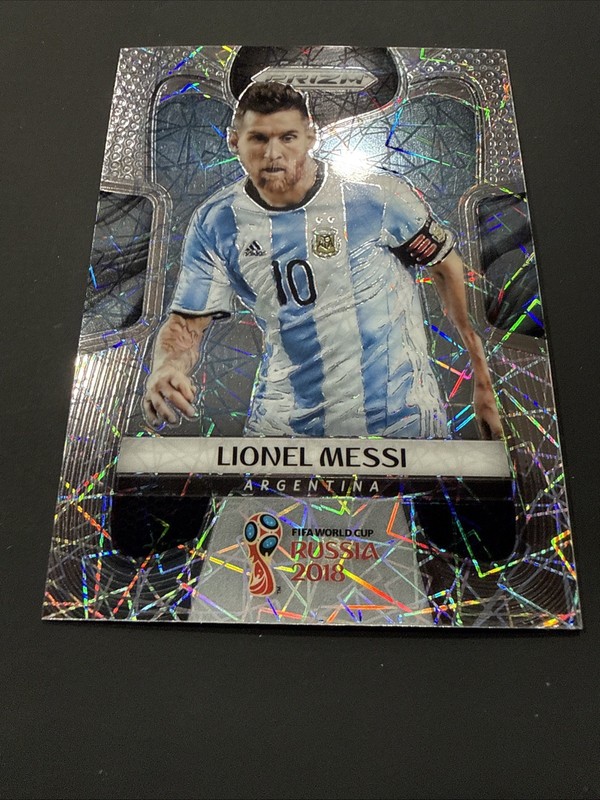 2018 Panini Prizm World Cup LIONEL MESSI Silver Lazer Prizm Argentina 🇦🇷⚽️🔥 view 2