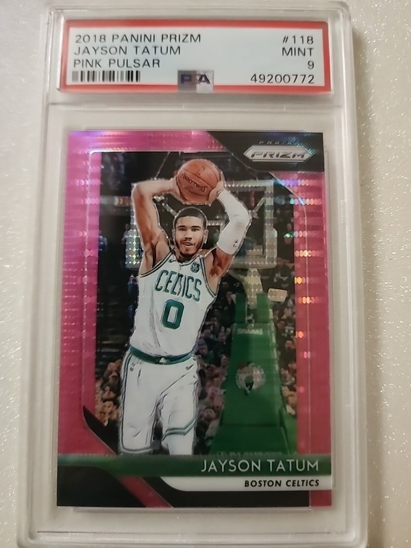 2018-2019 Panini Prizm Jayson Tatum Pink Pulsar /42
