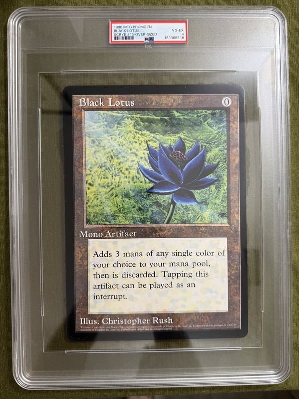 BLACK LOTUS PSA 4 Oversized 6x9 MTG Scrye Mag Promo Jumbo Card Magic 1996 Rare