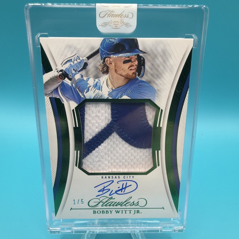 Bobby Witt JR Panini Flawless 2025 1/5 Auto/Mem