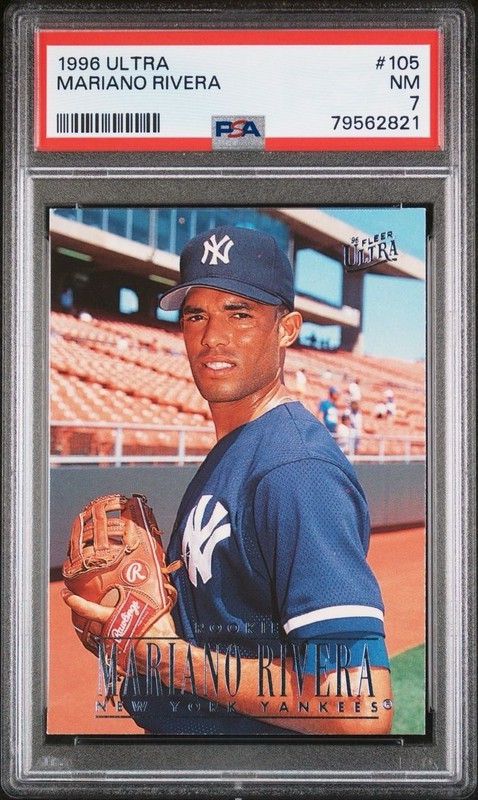 1996 Fleer Ultra Mariano Rivera #105 PSA 7 NM NY Yankees RC Rookie HOF