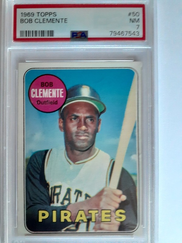 1969 Topps Roberto Clemente (Bob) #50 PSA 7 