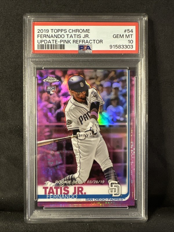 2019 Topps Chrome Update Series - Fernando Tatís Jr. #54 Pink Refractor (RC)