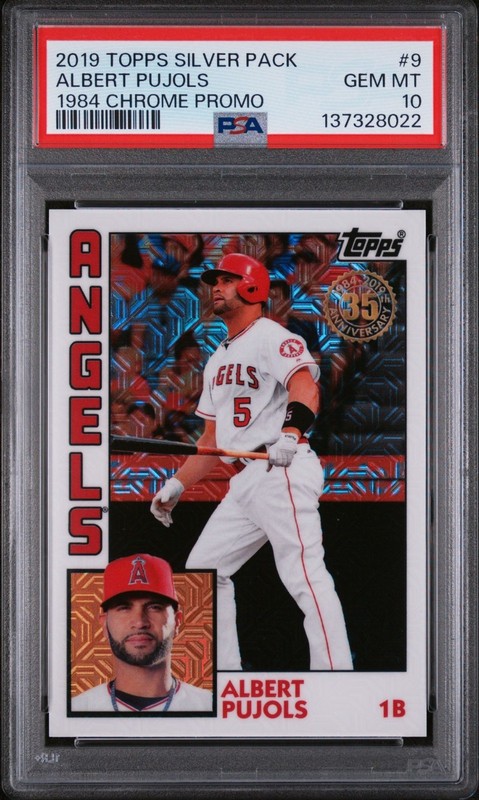 Albert Pujols 2019 Topps Silver Pack #9 PSA 10