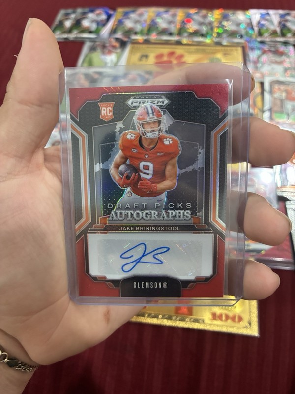 Clemson Tigers Football Card Lot Auto 2025 Prizm Gold, Color, Numbered view 2