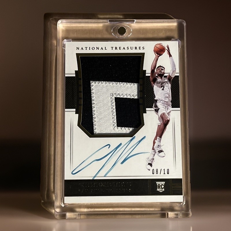 2018-19 National Treasures Chimezie Metu Gold RPA ROOKIE PATCH AUTO /10 SPURS RC