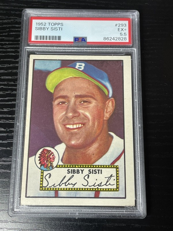 1952 Topps Baseball #293 Sibby Sisti PSA 5.5 Excellent+