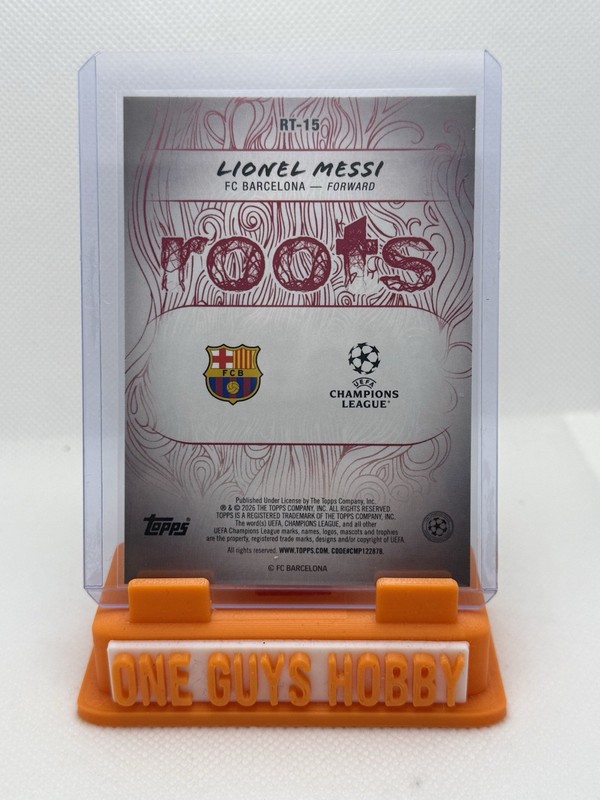 2025-26 Topps Uefa Club Competitions - Roots Lionel Messi #RT-15 view 2