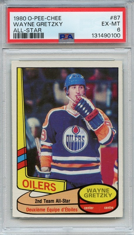 1980 OPC Wayne Gretzky All Star #87 PSA 6 EX-MT Hockey HOF  GOAT Great One