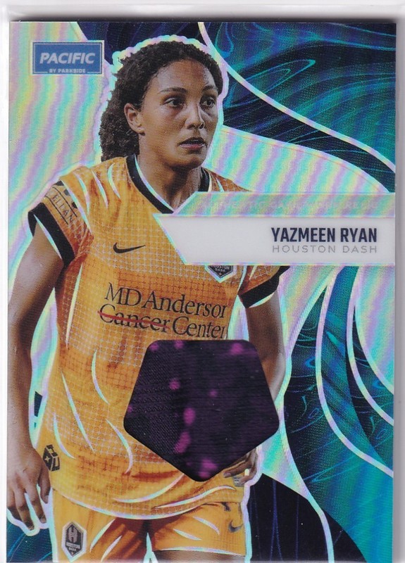 Yazmeen Ryan 2025 Parkside NWSL Pacific GAME USED MATCH WORN Jersey Relic