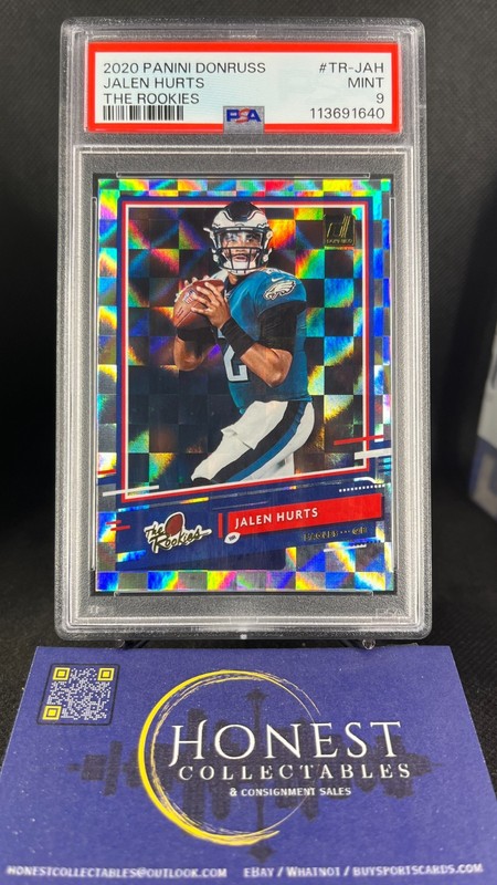 Jalen Hurts (RC) Grade PSA 9 - 2020 Panini Donruss The Rookies TR-JAH
