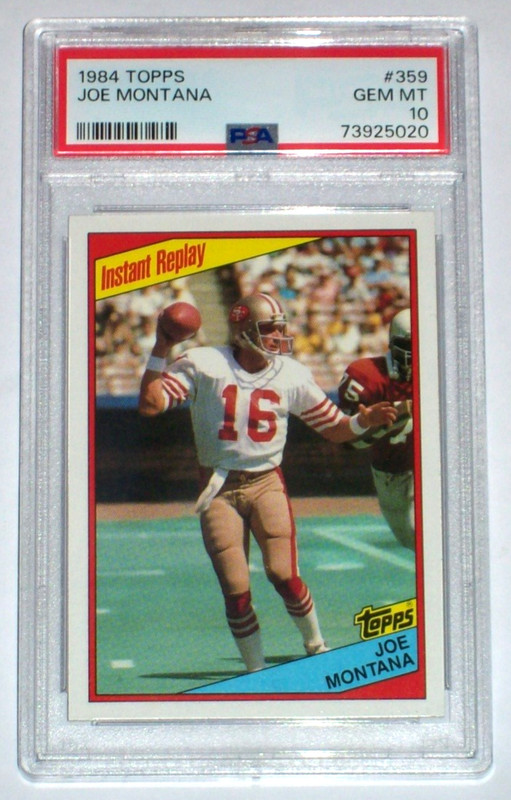1984 Joe Montana (Instant Replay) #359 Topps PSA 10 San Francisco 49ers