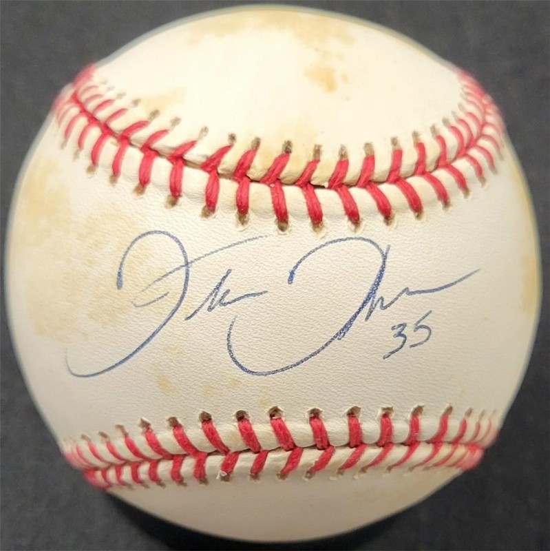 Frank Thomas signed American League AL Baseball autograph ~ PSA Sticker