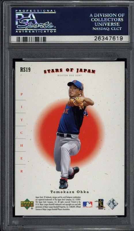 2001 SP Authentic RS19 Stars of Japan Ichiro Mariners PSA 10 GEM MINT RC Ohka view 2