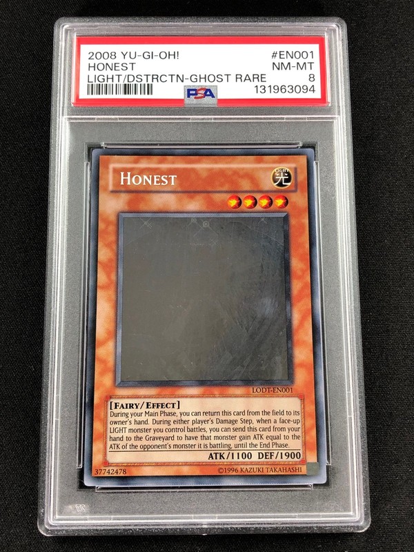 Yugioh 2008 Honest LODT-EN001 PSA 8 Ghost Rare