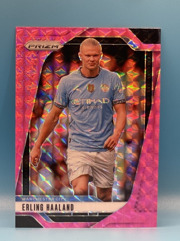 2024-25 Panini Prizm - Erling Haaland Manchester City Pink Mosaic #9