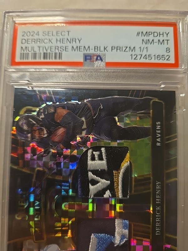 DERRICK HENRY 2024 Select Multiverse MEM-BLK PRIZM 1/1 !!! view 2