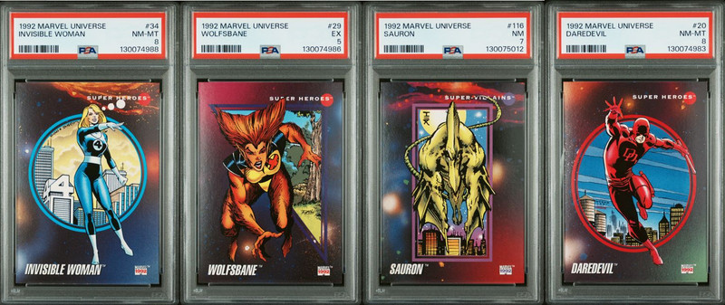 1992 Marvel Universe PSA Graded  Card Lot