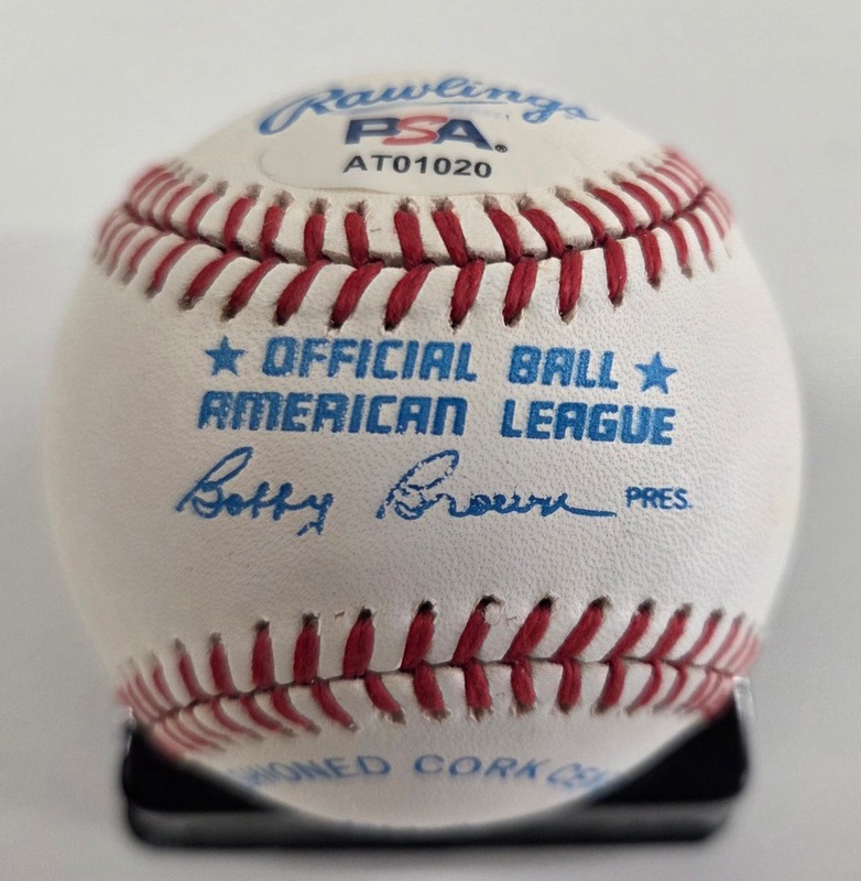 Ted Williams Red Sox Autograph OAL Baseball PSA DNA Auto (Clean) view 2