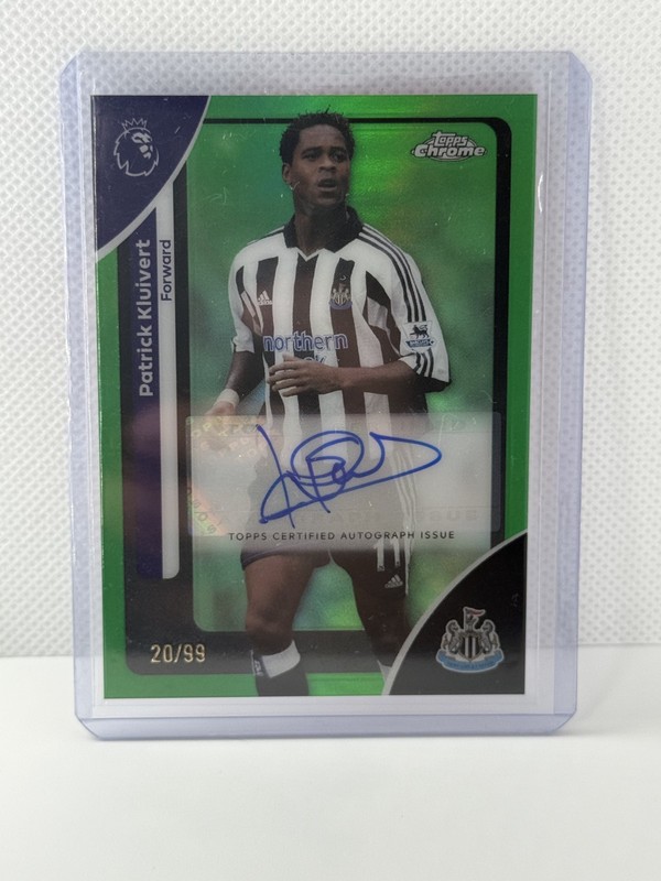 2025-26 Topps Chrome PL -  Patrick Kluivert Autograph - Green Refractor /99