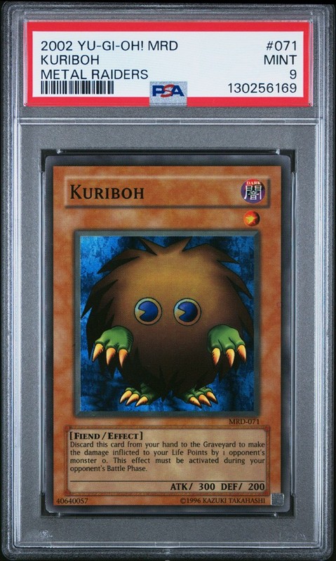 PSA 9 - Yu-Gi-Oh Card - MRD-071 - KURIBOH (super rare holo) - MINT