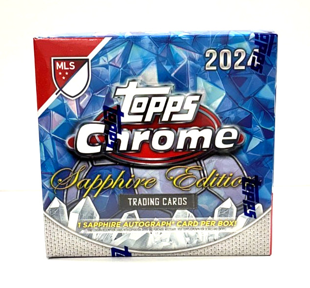 2024 Topps Chrome MLS Soccer Sapphire Edition Factory Sealed Hobby Box