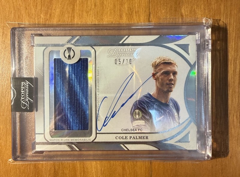 Cole Palmer Topps Dynasty /10 Auto MATCH WORN PATCH