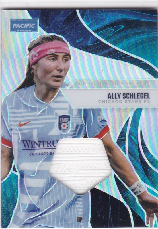 Ally Schlegel 2025 Parkside NWSL Pacific GAME USED MATCH WORN Jersey Relic (A)