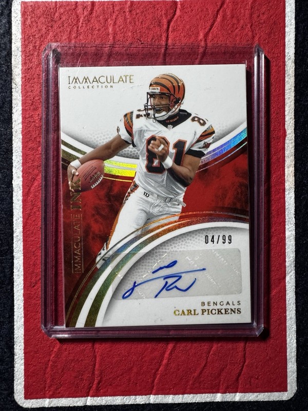 2025 Panini Immaculate Carl Pickens Immaculate Ink Auto /99 #II-CPS Bengals