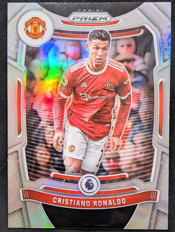 2021-22 Panini Prizm Premier League Cristiano Ronaldo #283 Silver Prizm MUFC