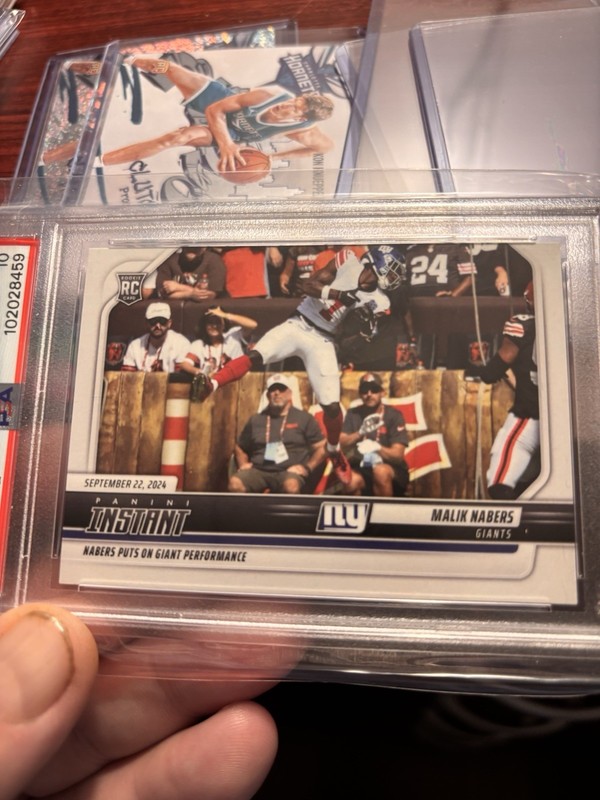 Panini Instant 2024 NFL Malik Nabers Giants RC New York Giants football PSA 10  