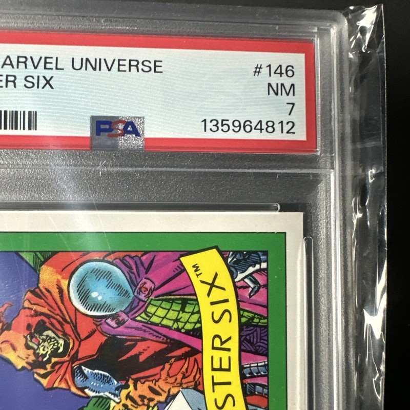 1990 Impel Marvel Universe Card #146 Sinister Six Team Pictures PSA 7 NM view 2