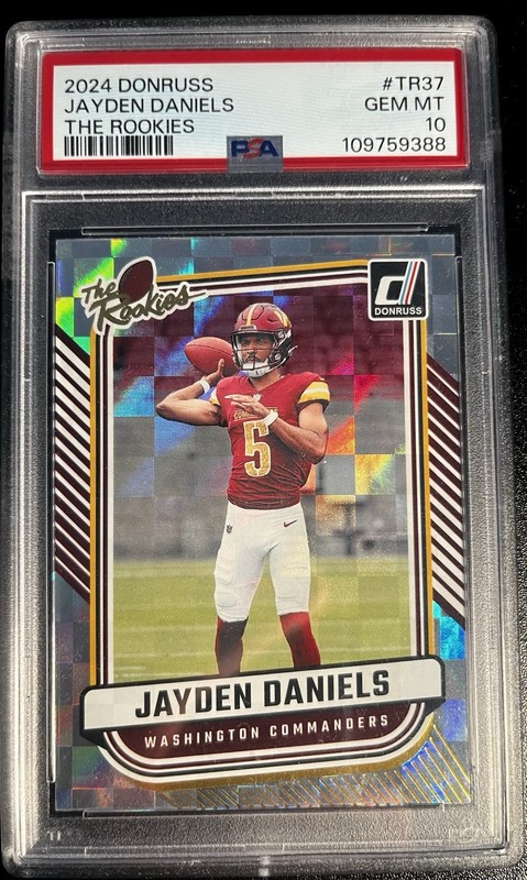PSA 10 JAYDEN DANIELS DONRUSS The Rookies 2024
