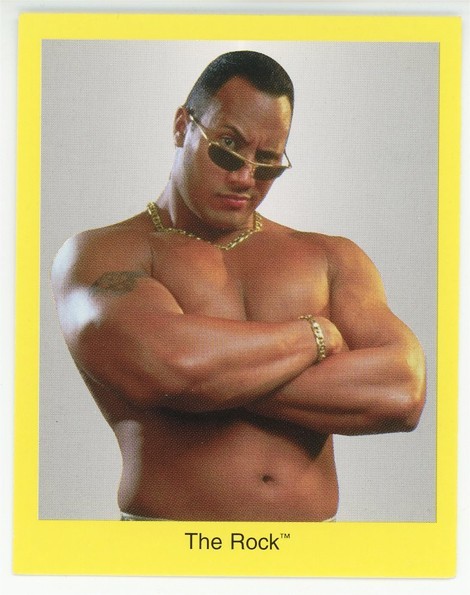 1998 -THE ROCK- WWF Cardinal Trivia Game Wrestling Card - Dwayne Johnson