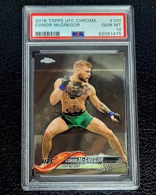 2018 Topps UFC Chrome Conor McGregor #100 PSA 10 Gem Mint