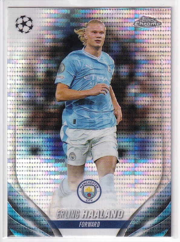 2023-24 Topps Chrome UEFA Erling Haaland Pulsar Refractor #39