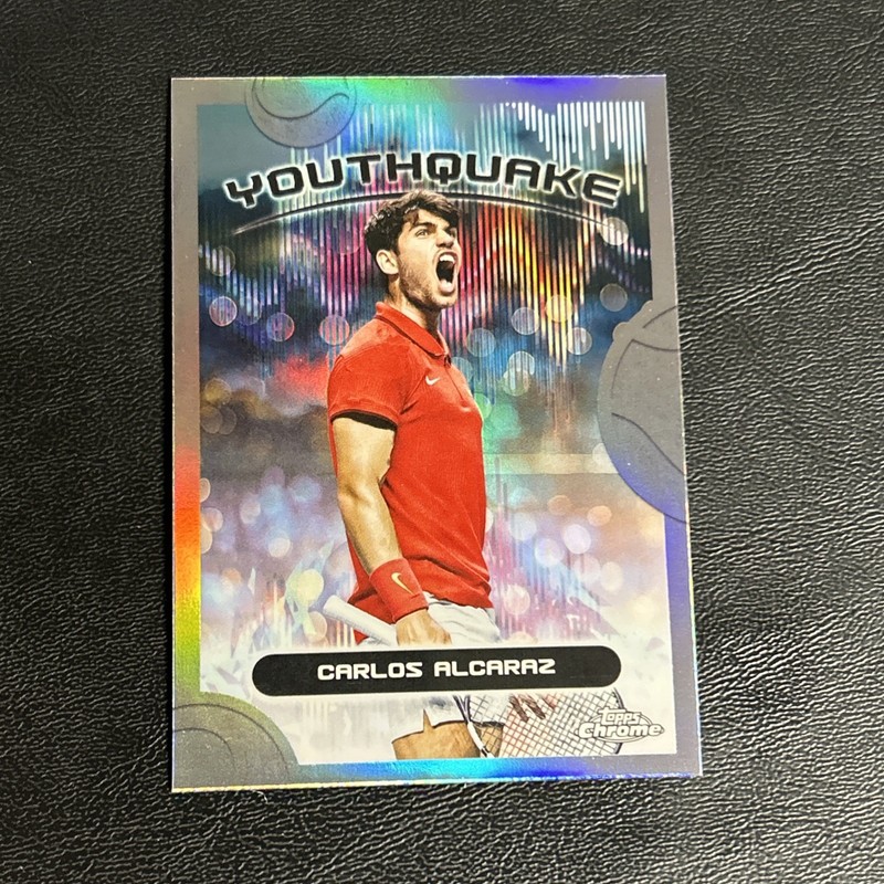 2025 Topps Chrome Tennis Carlos Alcaraz Youthquake 