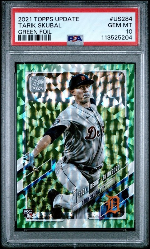Tarik Skubal #US284 Green Foil /499 (RC) PSA 10 Chaser!!!!! Read Descrption!!!!!