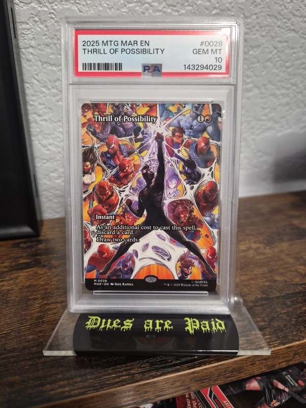 2025 Magic MTG Marvel Universe Eternal-Legal Thrill of Possibility #0028 PSA 10