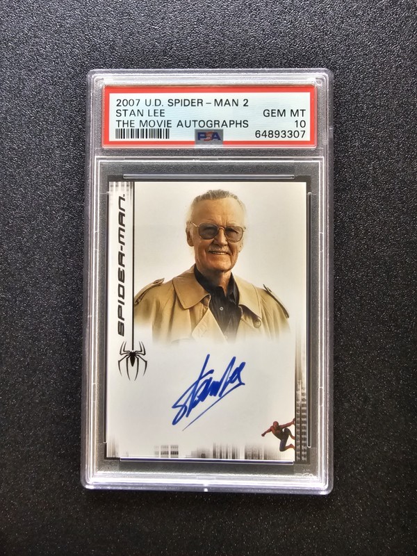 2007 Rittenhouse Marvel Spider-Man 3 Stan Lee Auto Autograph Gem Mint PSA 10