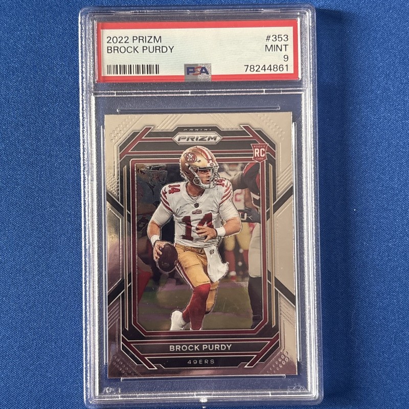 2022 Panini Prizm Brock Purdy Rookie RC #353 PSA 9 Mint San Francisco 49ers