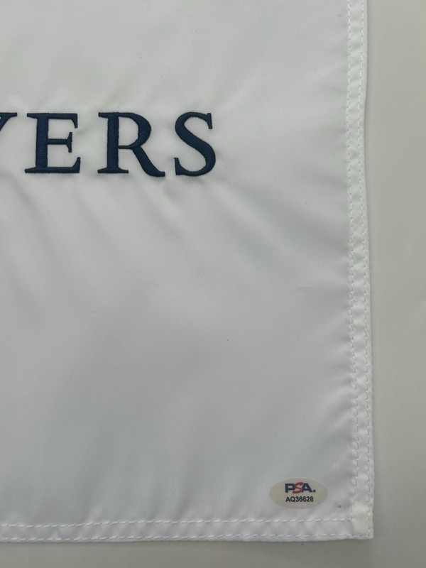 Scottie Scheffler Signed Autographed The Players Golf Flag 2023-2024 Winner PSA view 2