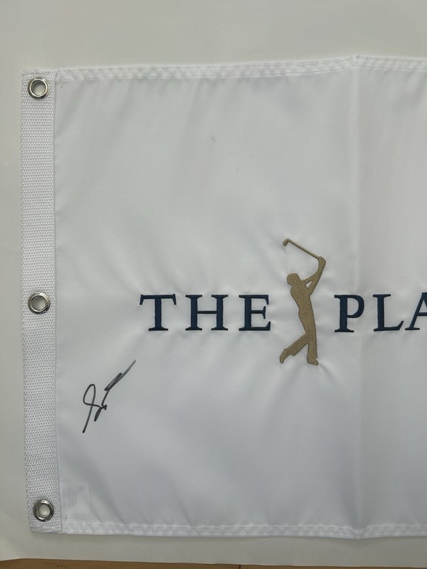 Scottie Scheffler Signed Autographed The Players Golf Flag 2023-2024 Winner PSA view 2